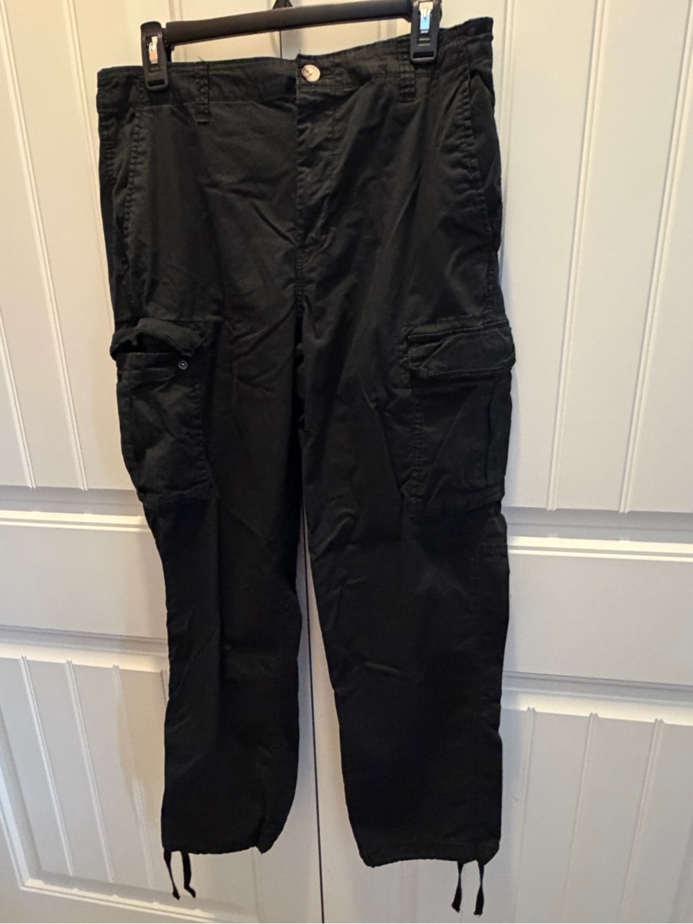 George Black Men's Cargo Pants with Utility Pockets
